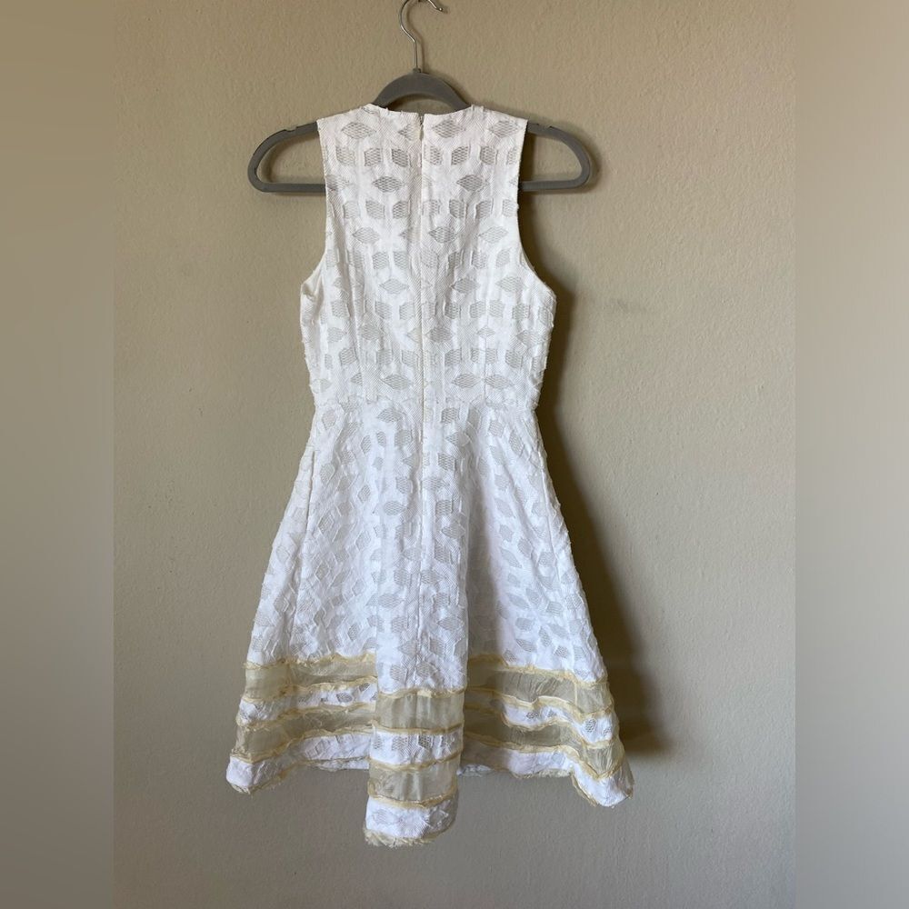 Jonathan Simkhai Midi White Dress Sleeveless Twill Size 2 - Picture 9 of 10